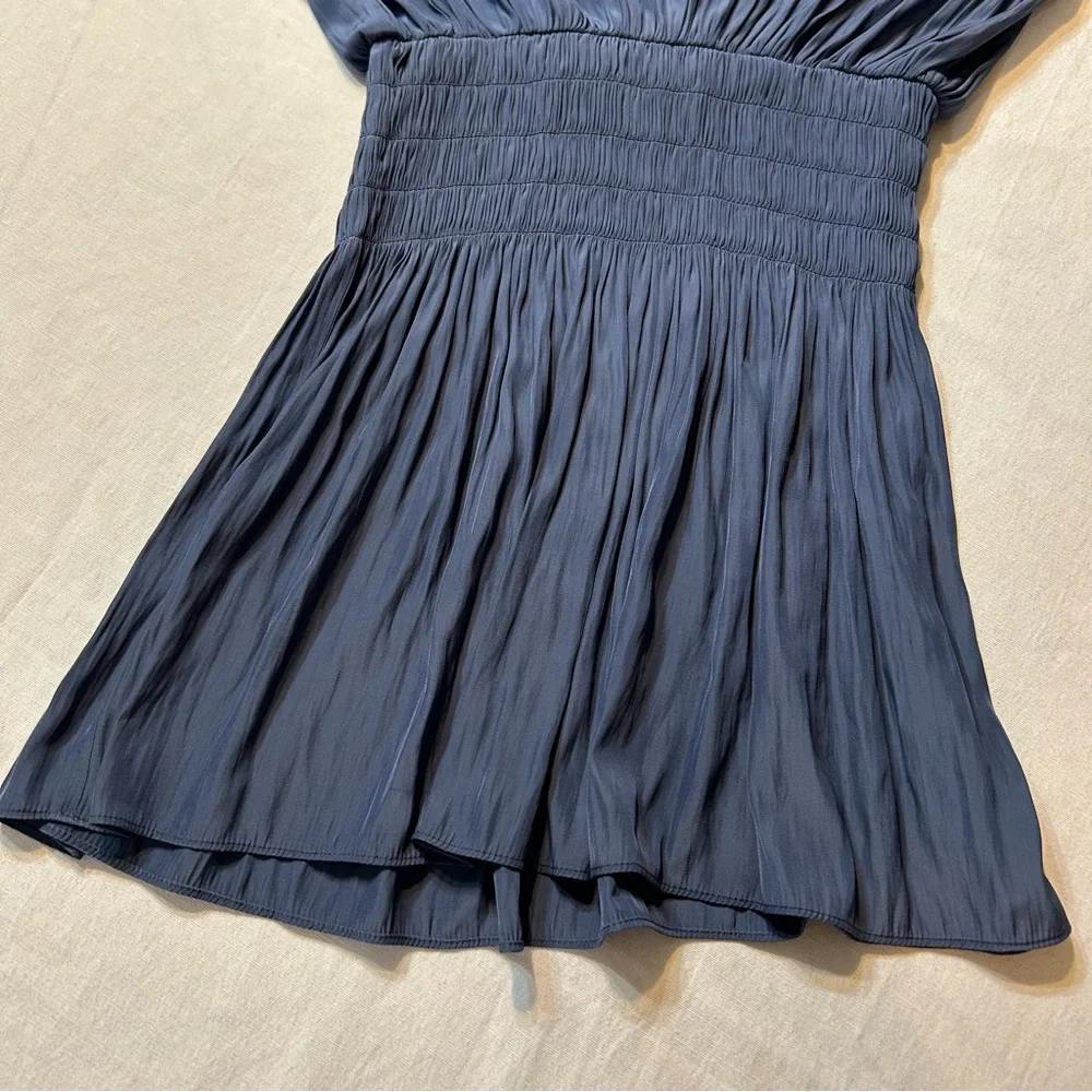 RAMY BROOK// Paris High Neck Mini Dress in Navy - Picture 5 of 5